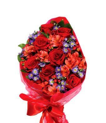 Romantic Rose Hand-Tied Bouquet